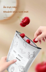 Set 10 túi zip bạc để tủ lạnh
