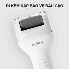 Máy Chà Gót Chân ENCHEN ROCK 2 | Không Dây, 2 Tốc Độ, Đầu Mài Emery Xoay 360 Độ, Pin Trâu 1200mAh
