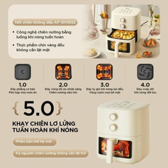 Nồi chiên không dầu Bear 5L AF-5H15I52