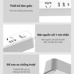 Ổ cắm Lydsto YY-YCXCZ01-W03 dây siêu dài