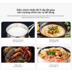 Bếp Điện Từ  Induction Cooker Lite EU / Công suất 2100W, Nóng Nhanh Chóng