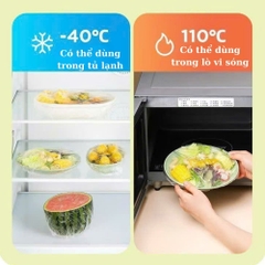 Màng bọc thực phẩm dạng rút siêu dai Milanahome chất liệu PE an toàn, ngăn mùi và côn trùng