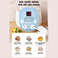 Nồi nấu chậm Bear SUBE001 dung tích 0.8L, 6 chức năng nấu ăn đa dạng