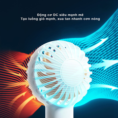 Quạt cầm tay mini Qualitell Y2 ZSC230613 Pin 1200mAh