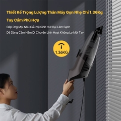 Máy hút bụi cầm tay Deerma DX120C lực hút 16000pa, công suất 600W