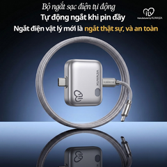 Bộ Ngắt Sạc Tự Động Thông Minh ILV KH-51 sản xuất tại KUWAJIA - Ngắt Sạc Vật Lý Type-C, Hỗ Trợ Sạc Nhanh 140W, Chống Chai Pin & Chống Cháy Nổ