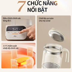 Máy đun nước pha sữa thông minh Bear WW-5H12N