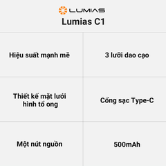 Máy cắt lông quần áo Lumias C1 trắng