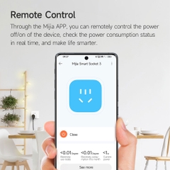 Ổ cắm điện thông minh xiaomi wifi gen 3 theo dõi công suất bảo vệ sạc quá điện chống cháy nổ