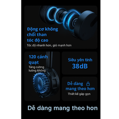 Quạt đeo cổ QiSolove F7 4W pin 1800mAh