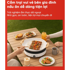 Bếp từ miLife N2 9 mức nhiệt, hẹn giờ, đun liu riu