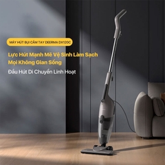 Máy hút bụi cầm tay Deerma DX120C lực hút 16000pa, công suất 600W