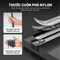 Thước dây cuộn tự khóa Atuman TP1 dài 3m, độ chính xác cao