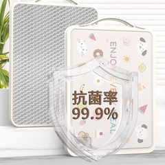 Thớt kháng khuẩn 2 mặt, inox 304 & nhựa PP, dùng thái rau củ, thực phẩm cao cấp không rỉ