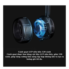 Quạt đeo cổ QiSolove F7 4W pin 1800mAh