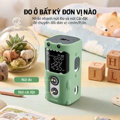 Máy đo chiều cao, thước đo khoảng cách Atuman HM1, đo tối đa 50m, độ chính xác cao, kết nối app