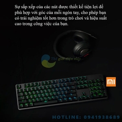 Bàn phím cơ gaming Xiaomi RGB 104K đèn led 14 chế độ