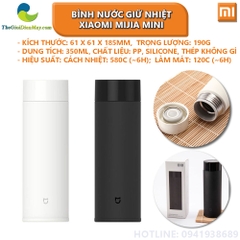 Bình nước giữ nhiệt Xiaomi Mijia Mini dung tích 350ml