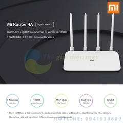 Bộ Phát Wifi Xiaomi Router 4A Công Suất 2.4 GHz và 5 Ghz 4 Angten 16MB ROM 64 RAM DDR2