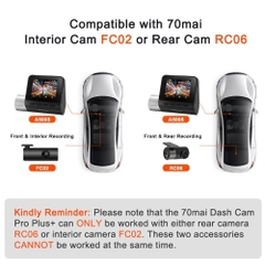 [Bản quốc tế] Camera hành trình ô tô 70Mai A500S kèm camera sau RC06