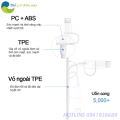 Cáp sạc 2 trong 1 Type-C và Micro Xiaomi ZMI AL511 (30cm)/ AL501 (1M)