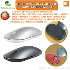 Chuột không dây bluetooth Xiaomi Fashion Mouse 2 chuẩn kết nối