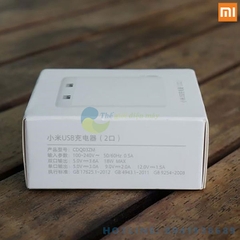 Cốc sạc xiaomi 2 cổng usb hỗ trợ sạc nhanh QC3.0 18W