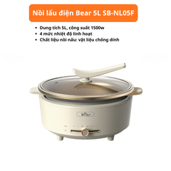 Nồi lẩu điện Bear 5L SB-NL05F