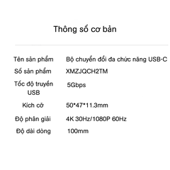 Đầu chuyển đổi cho máy tính từ type C sang HDMI