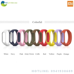 Dây đeo cao su thời trang cho đồng hồ thông minh Xiaomi Miband 3, Mi band 4
