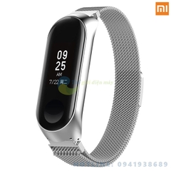 Dây đeo kim loại cho Milane đồng hồ thông minh Xiaomi Mi band 3, Mi band 4