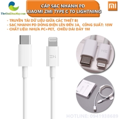 Cáp sạc nhanh PD USB-C to Lightning Xiaomi ZMI AL870 (1M)/ AL871 (0.3M)