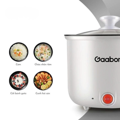 Nồi điện đa năng Gaabor GR-N18A công suất 600W dung tích 1.8L lòng nồi chống dính