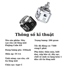 Máy cạo râu Pinjing K9 2 chức năng, nhỏ gọn tiện lợi