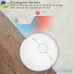 [Bản quốc tế] Robot Hút Bụi Lau Nhà thông minh Xiaomi Dreame D9 lực hút 3000Pa, pin 5200mah