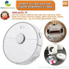 [Bản quốc tế] Robot hút bụi lau sàn thông minh Xiaomi Roborock S5 Max