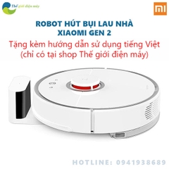 Robot hút bụi Xiaomi Gen 2 Roborock vừa hút bụi vừa lau nhà