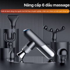 Máy Massage Cầm Tay Mini PHILIPS 7501-6 đầu massage chuyên dụng, lực đấm mạnh 8mm