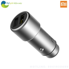 Tẩu sạc nhanh ô tô Xiaomi ZMI AP821 QC 3.0, vỏ đồng thau, hai cổng USB