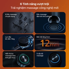 Máy Massage Cầm Tay PHILIPS 5201G-động cơ cấu tạo bằng kim loại,sáng tạo với đầu massage đệm khí