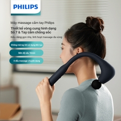 Máy Massage Cầm Tay PHILIPS 7331-thiết kế vòng cung hình dạng số 7,tay cầm chống sốc