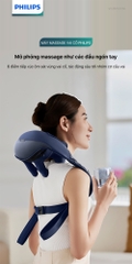 Máy Massage Cổ Vai Gáy PHILIPS 3522-mô phỏng massage như các đầu ngón tay,6 điểm tiếp xúc ôm sát vùng vai cổ