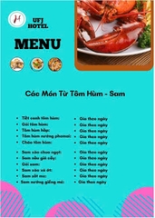 MENU NHÀ HÀNG  - KHÁCH SẠN