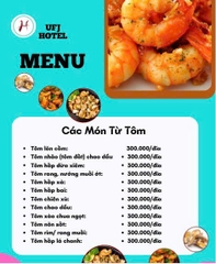 MENU NHÀ HÀNG  - KHÁCH SẠN