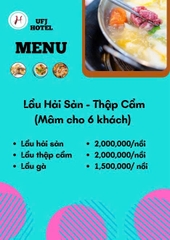 MENU NHÀ HÀNG  - KHÁCH SẠN