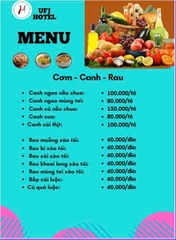 MENU NHÀ HÀNG  - KHÁCH SẠN
