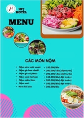 MENU NHÀ HÀNG  - KHÁCH SẠN
