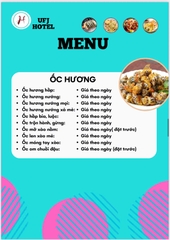 MENU NHÀ HÀNG  - KHÁCH SẠN