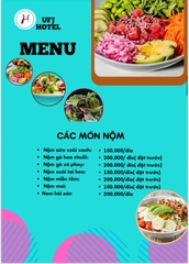 MENU NHÀ HÀNG  - KHÁCH SẠN