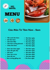 MENU NHÀ HÀNG  - KHÁCH SẠN
